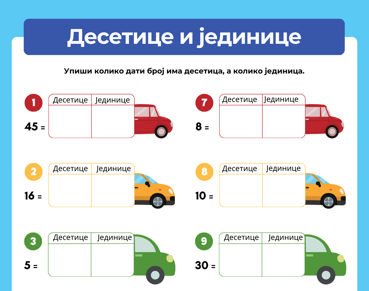 PDF materijal: Brojevi do 100